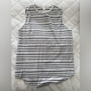 Lululemon Athletica Black and White Striped Top